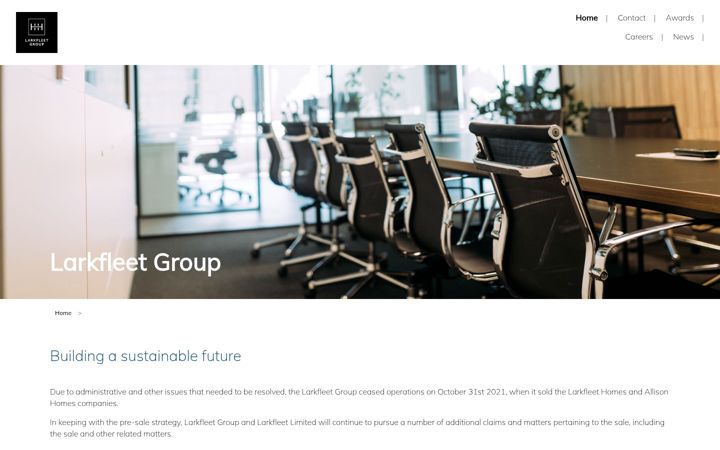 Screenshot of larkfleetgroup.co.uk