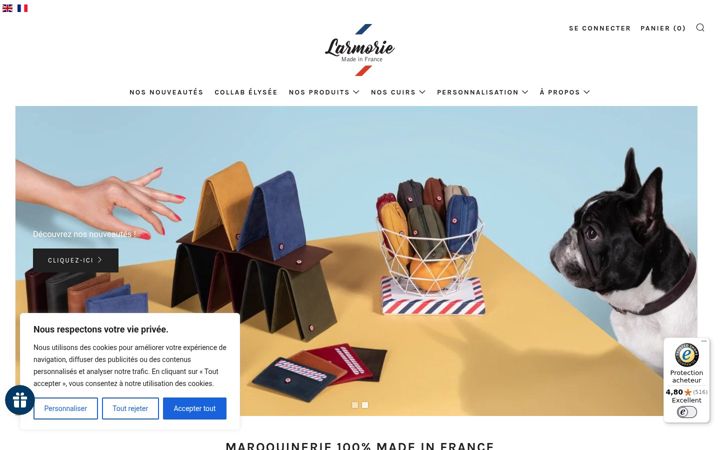 Screenshot of larmorie-officiel.myshopify.com