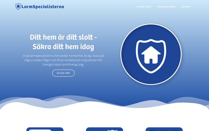 Screenshot of larmspecialisterna.se