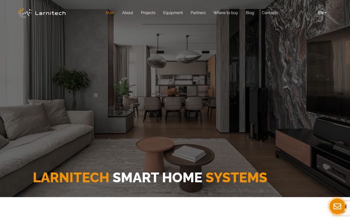 Screenshot of larnitech.com