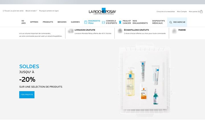 Screenshot of laroche-posay.fr