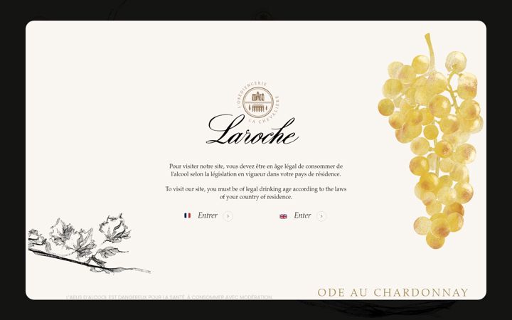 Screenshot of larochewines.com