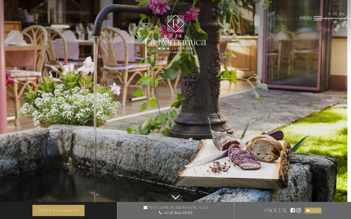 Screenshot of laromantica.ch