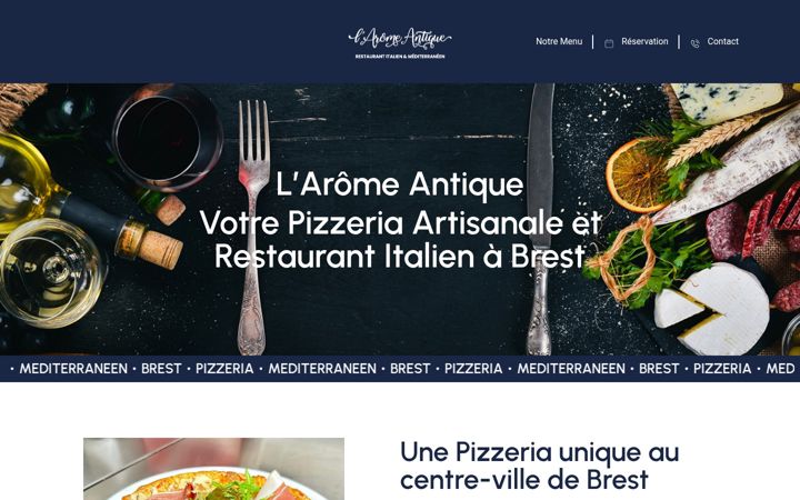 Screenshot of laromeantiquebrest.fr