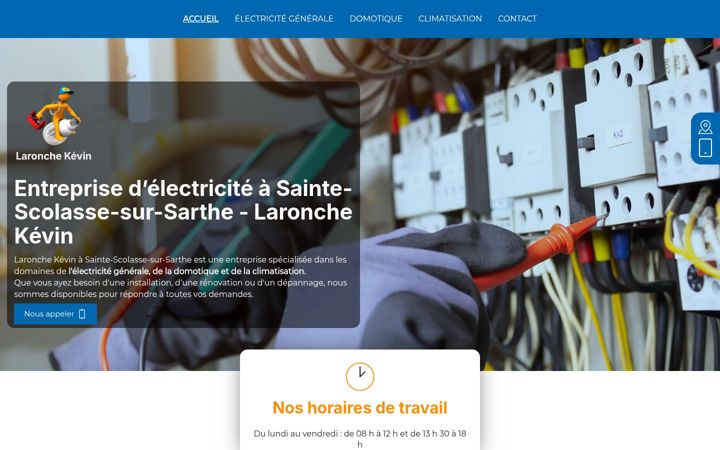 Screenshot of laronche-elec.fr
