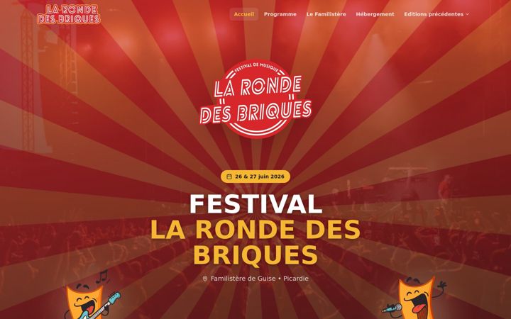 Screenshot of larondedesbriques.fr