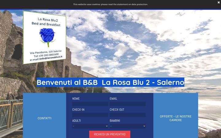 Screenshot of larosablu2.it