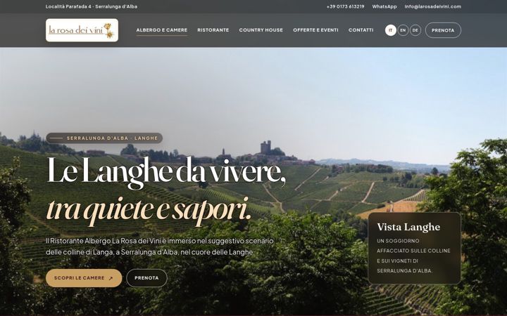 Screenshot of larosadeivini.com