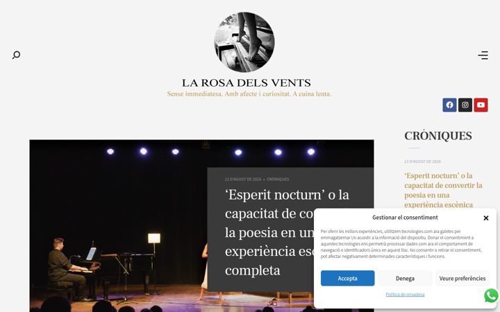 Screenshot of larosadelsvents.net