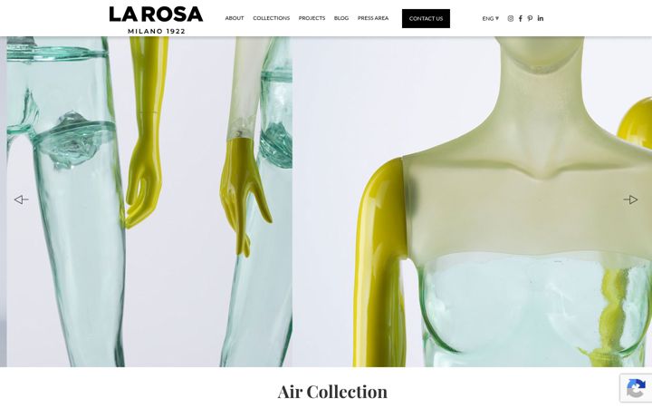 Screenshot του larosaitaly.com