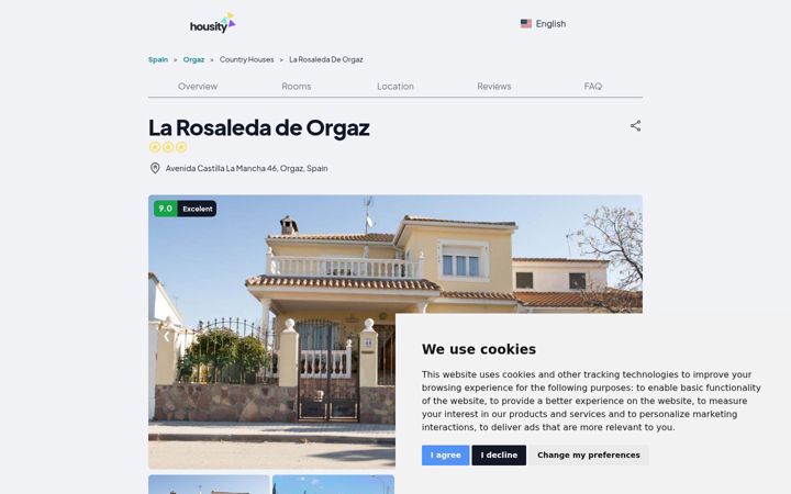 Screenshot of larosaledadeorgaz.com