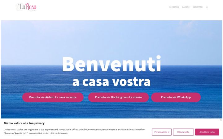 Screenshot of larosarooms.com