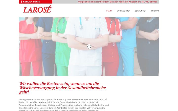 Screenshot of larose.de