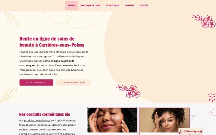 Screenshot of laroseafricaine.fr