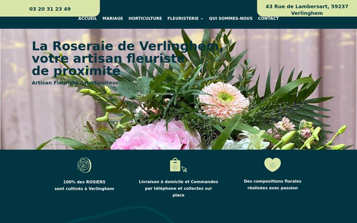 Screenshot of laroseraie-verlinghem.fr