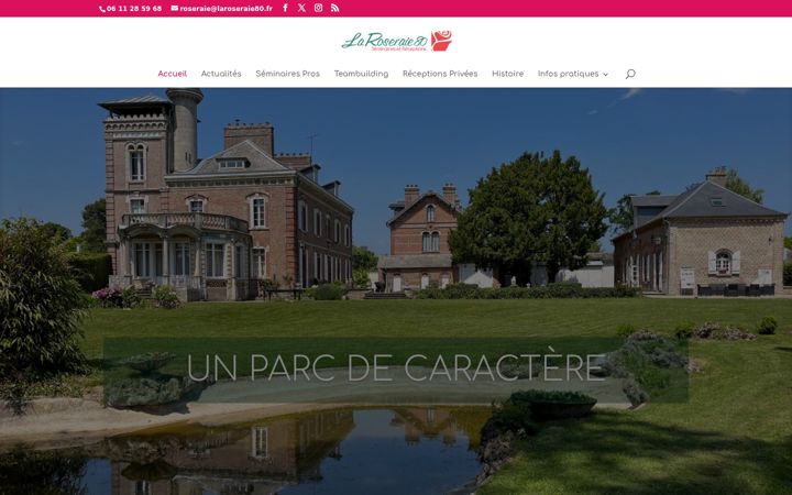 Screenshot of laroseraie80.fr