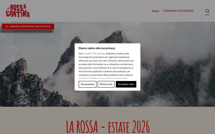 Screenshot of larossacortina.it