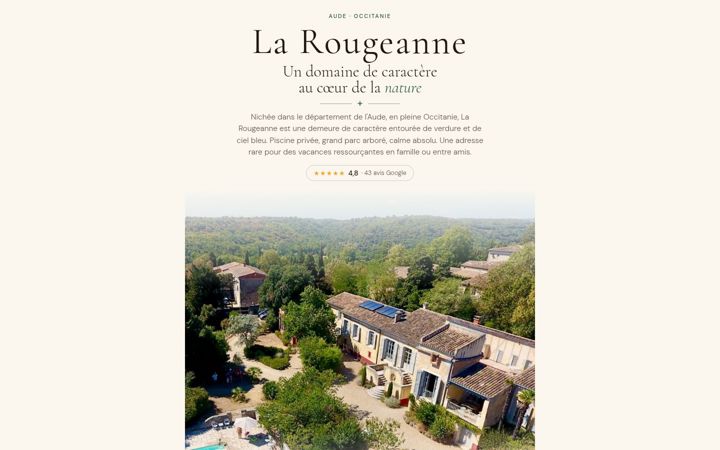 Screenshot of larougeanne.com