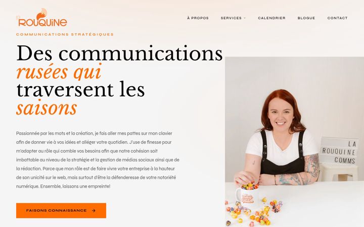 Screenshot of larouquine.ca