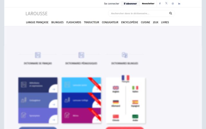 Skjermbilde av larousse.fr
