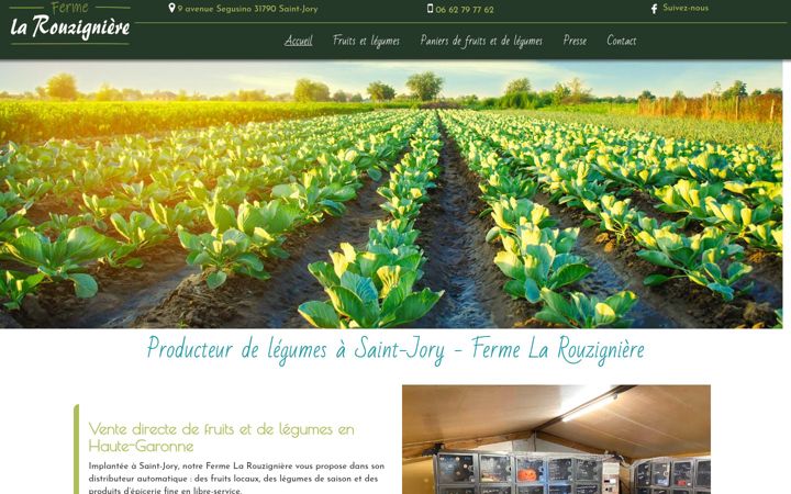 Screenshot of larouzigniere.fr
