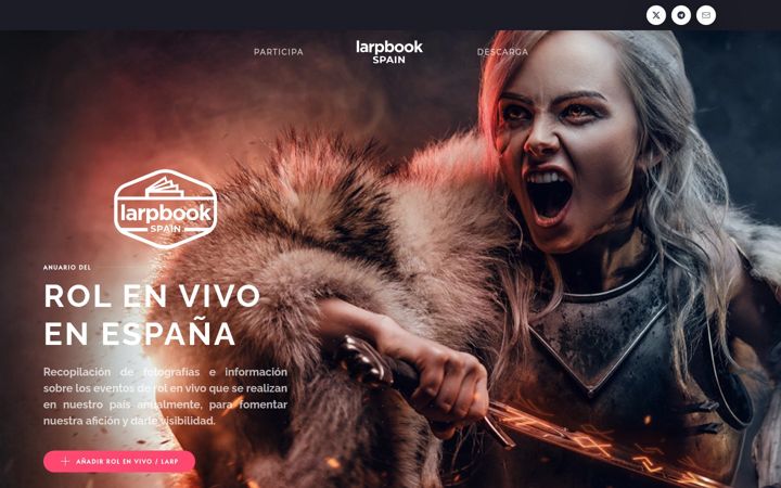 Screenshot of larpbook.es