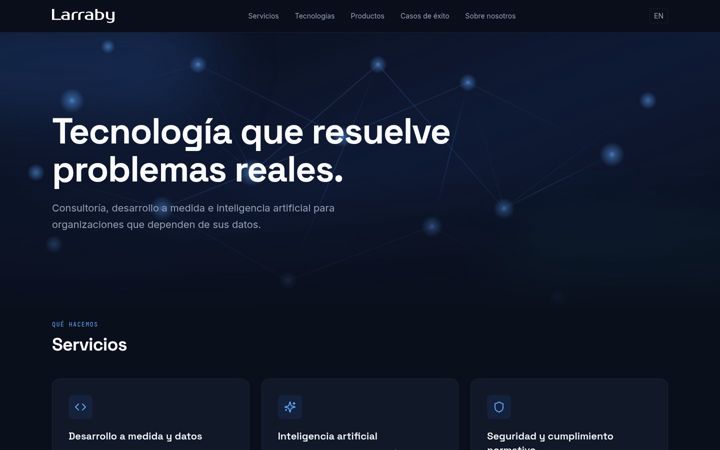 Screenshot of larraby.com