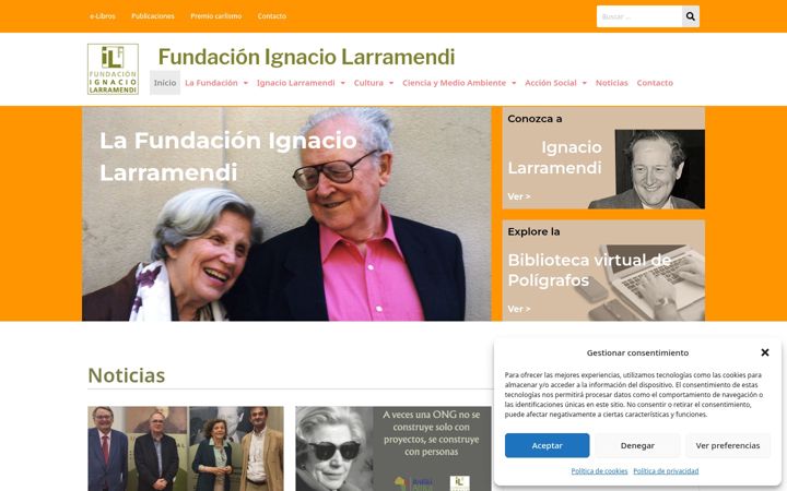 Screenshot of larramendi.es