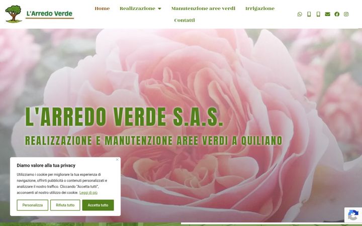 Screenshot of larredoverde.it