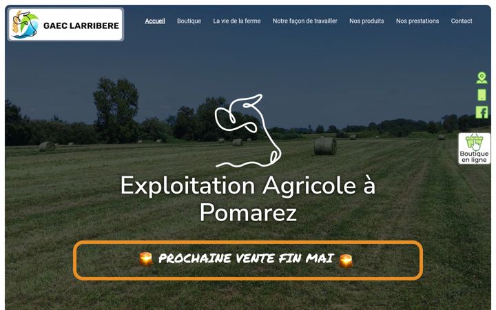 Screenshot of larribere.fr