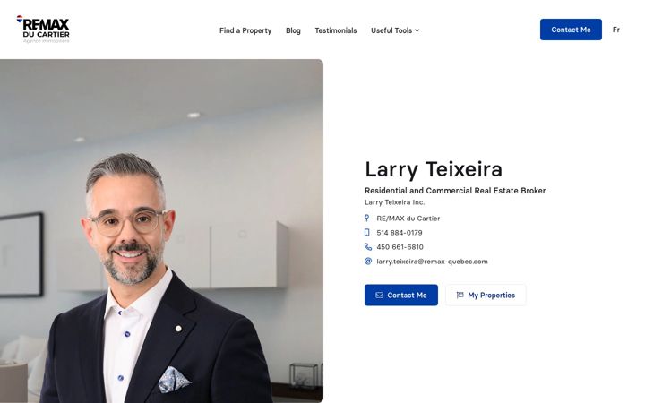 Screenshot of larry-immobilier.com