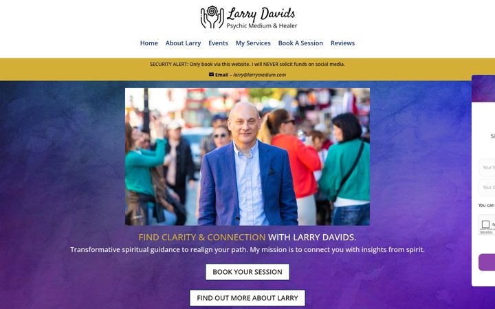 Screenshot of larrymedium.com