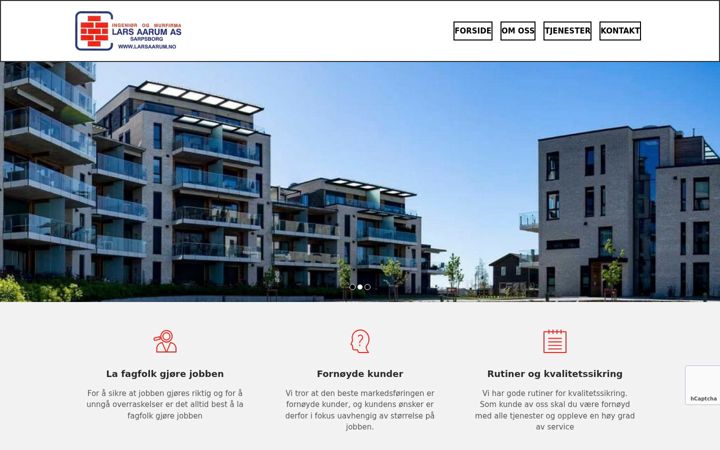 Screenshot von larsaarum.no