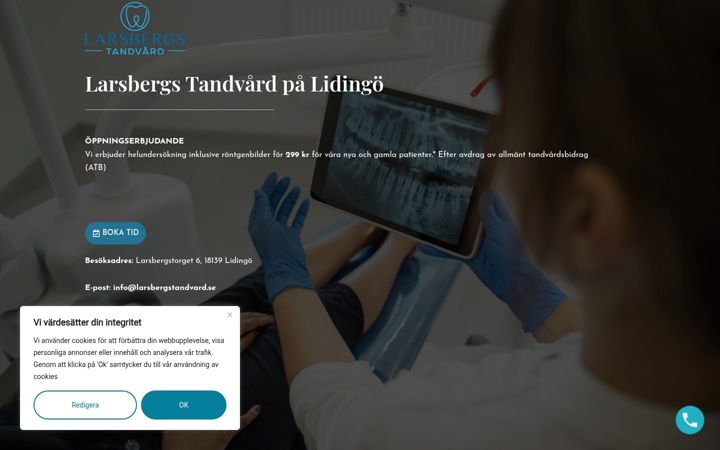 Screenshot of larsbergstandvard.se