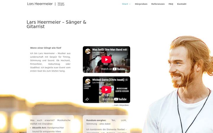 Screenshot of larsheermeier.de