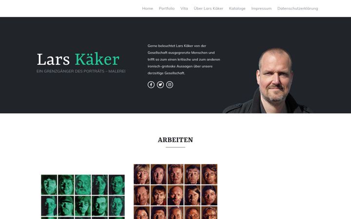 Screenshot of larskaeker.de