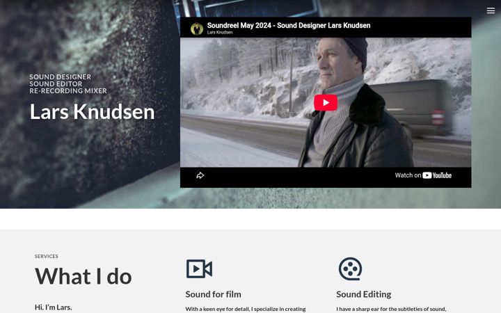 Screenshot of larsknudsen.com