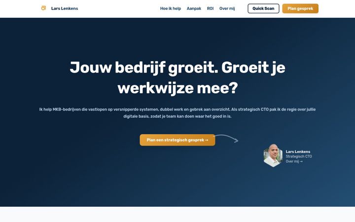 Screenshot of larslenkens.nl