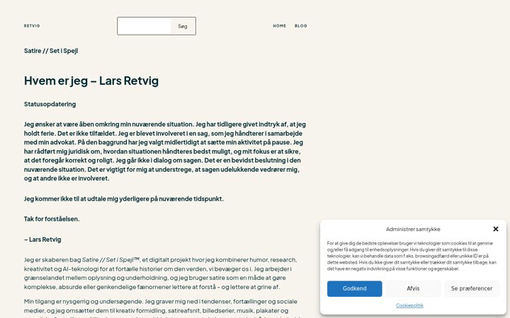 Screenshot of larsretvig.com