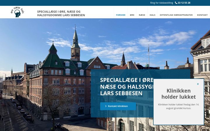 Screenshot of larssebbesen.dk