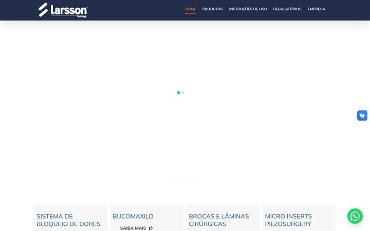 Screenshot of larsson.com.br