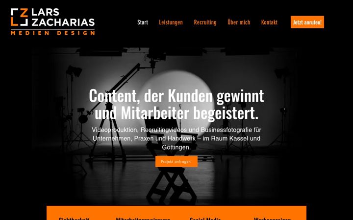 Screenshot of larszacharias.de