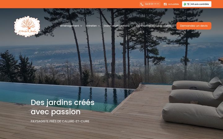 Screenshot of lart-des-jardins.com