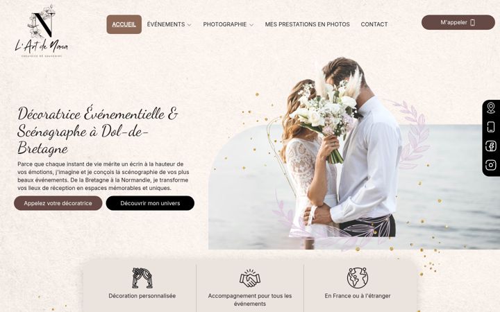 Screenshot of lartdenana.fr