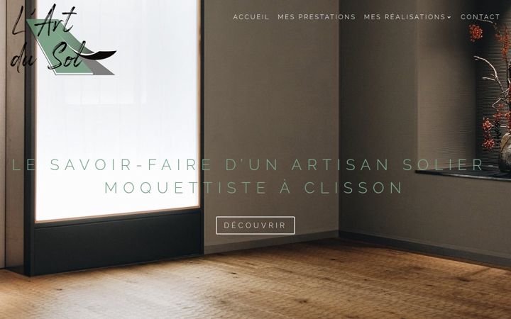Screenshot of lartdusol44.fr