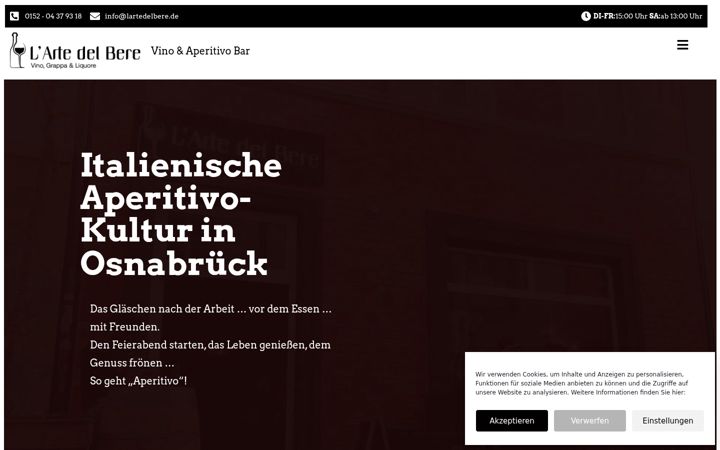 Screenshot of lartedelbere.de