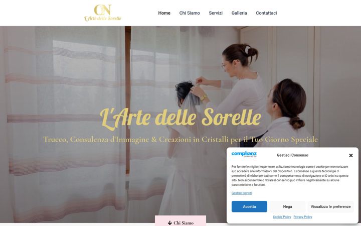 Screenshot of lartedellesorelle.it