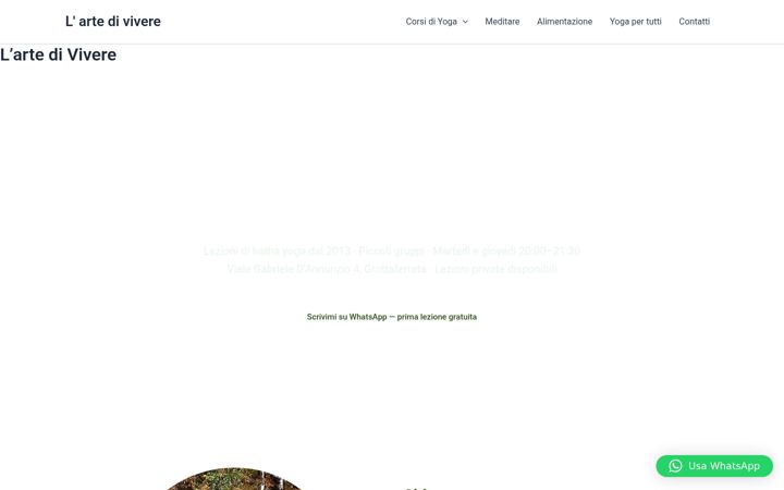 Screenshot of lartedivivere.it