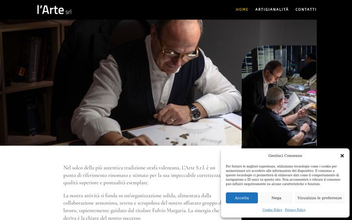 Screenshot of lartegioielli.it