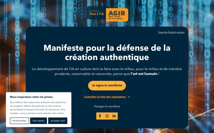 Screenshot of lartesthumain.com